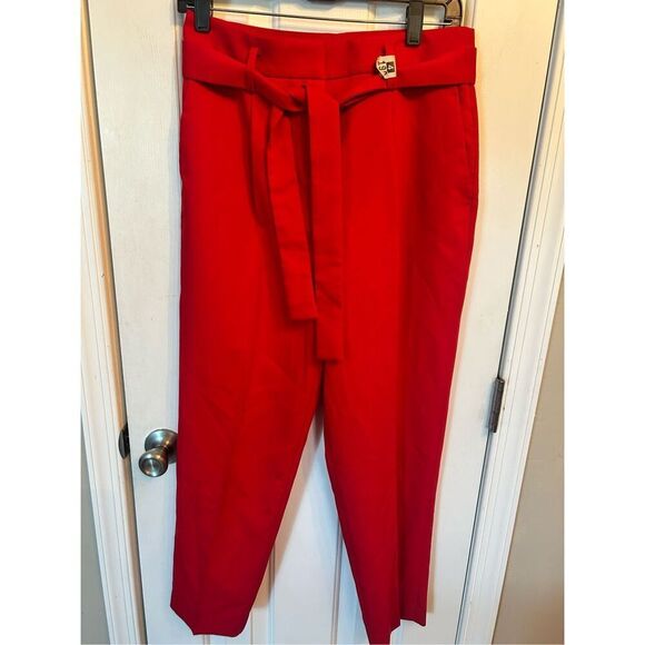 Ann Taylor red high waisted ankle pants size 4 - Picture 1 of 5